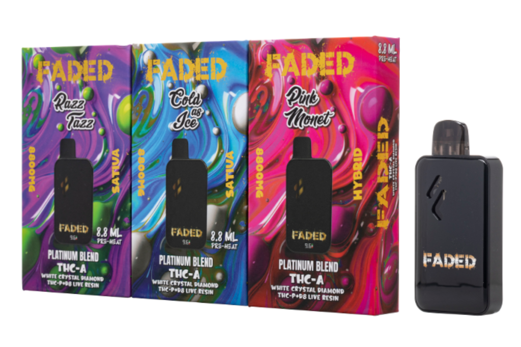 faded preheat rechargeable disposable vape